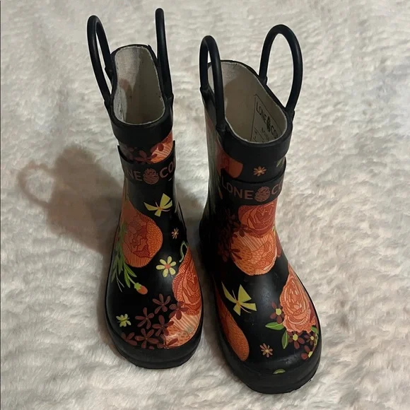 Lone Cone Kids Floral Rain Boots kids toddler size 5 - Picture 1 of 6